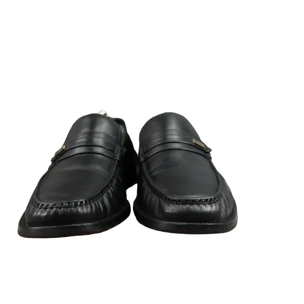 Calimod Shoes Mens 41 Loafer Moccasin Classic Slip On Leather Lifestyle Black